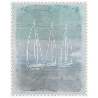 Sailboat Memory I By Dan Meneely Framed Canvas Wall Art Print