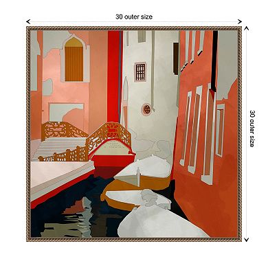 Venice Ii By Ana Rut Bre Framed Canvas Wall Art Print