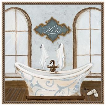 Villa Bath I By Gina Ritter Framed Canvas Wall Art Print