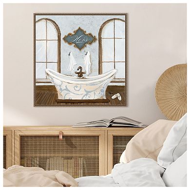 Villa Bath I By Gina Ritter Framed Canvas Wall Art Print