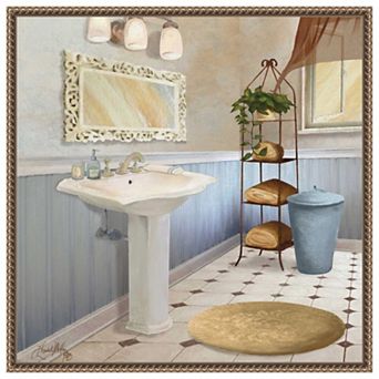 Sundance Bath Ii By Elizabeth Medley Framed Canvas Wall Art Print