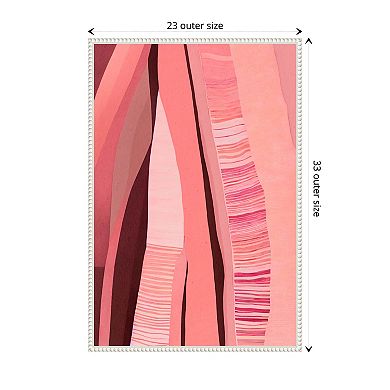 Pink Layers By Treechild Framed Canvas Wall Art Print
