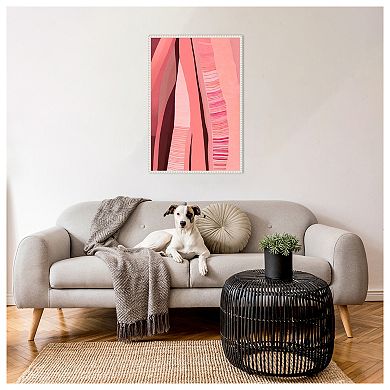 Pink Layers By Treechild Framed Canvas Wall Art Print