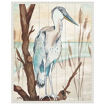 Heron On Branch I By Elizabeth Medley Framed Canvas Wall Art Print