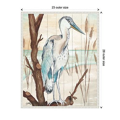 Heron On Branch I By Elizabeth Medley Framed Canvas Wall Art Print