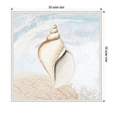 Ocean Oasis Tropical Seashell I By Patricia Pinto Framed Canvas Wall Art Print