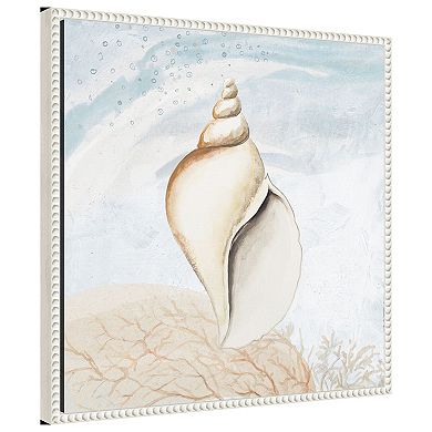 Ocean Oasis Tropical Seashell I By Patricia Pinto Framed Canvas Wall Art Print