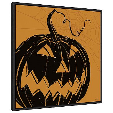 Haunted Halloween Xii By Anne Tavoletti Framed Canvas Wall Art Print