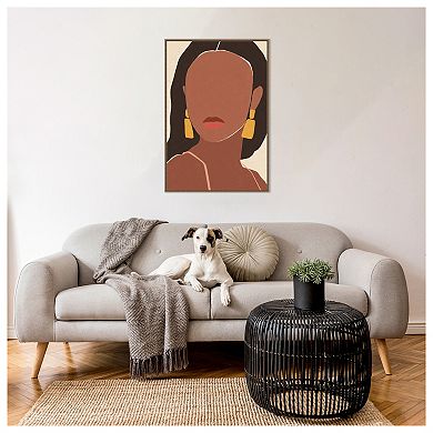 Sun Kissed Woman Ii By Moira Hershey Framed Canvas Wall Art Print