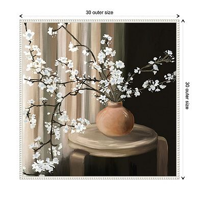 Still Life Blossoms By Elizabeth Medley Framed Canvas Wall Art Print