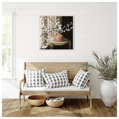 Still Life Blossoms By Elizabeth Medley Framed Canvas Wall Art Print