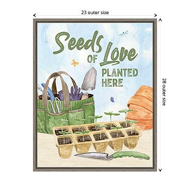 Spring In My Garden Xxiii By Tara Reed Framed Canvas Wall Art Print