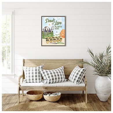 Spring In My Garden Xxiii By Tara Reed Framed Canvas Wall Art Print