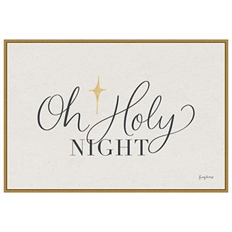 Oh Holy Night By Becky Thorns Framed Canvas Wall Art Print