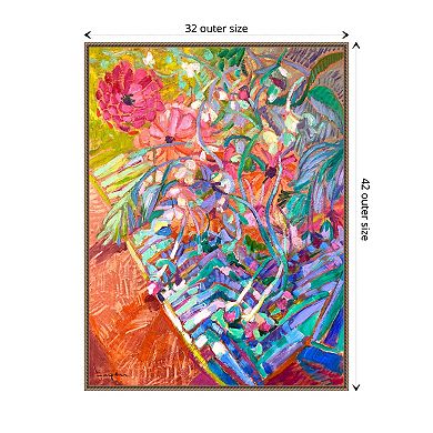 Meandering Garden Path Ii By Dorothy Fagan Framed Canvas Wall Art Print