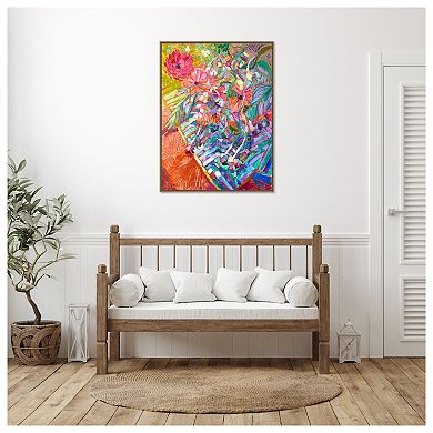 Meandering Garden Path Ii By Dorothy Fagan Framed Canvas Wall Art Print