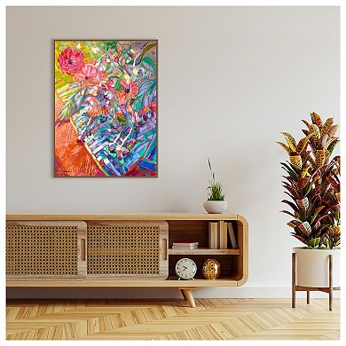 Meandering Garden Path Ii By Dorothy Fagan Framed Canvas Wall Art Print