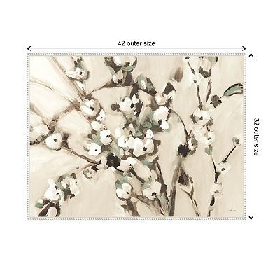 Wild Floral Branches Neutral By Katrina Pete Framed Canvas Wall Art Print