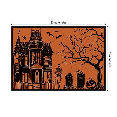 Haunted House I By Anne Tavoletti Framed Canvas Wall Art Print