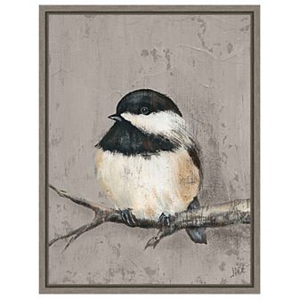 Winter Bird Iv By Jade Reynolds Framed Canvas Wall Art Print