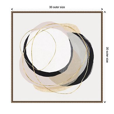 Ring Of Gold I By Pi Studio Framed Canvas Wall Art Print