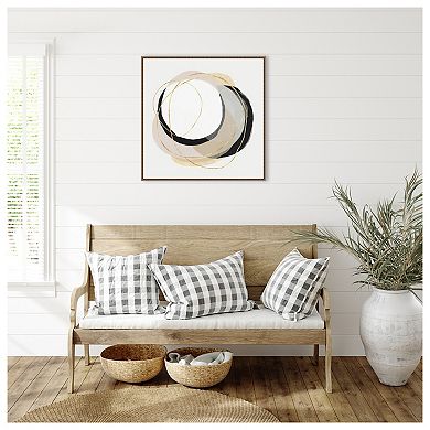 Ring Of Gold I By Pi Studio Framed Canvas Wall Art Print
