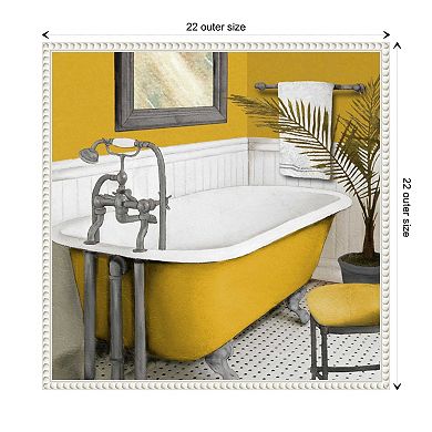 Sunny Bath I By Elizabeth Medley Framed Canvas Wall Art Print