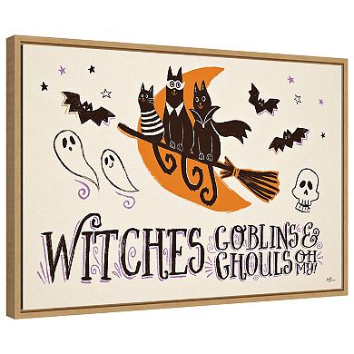 Spooktacular I By Janelle Penner Framed Canvas Wall Art Print