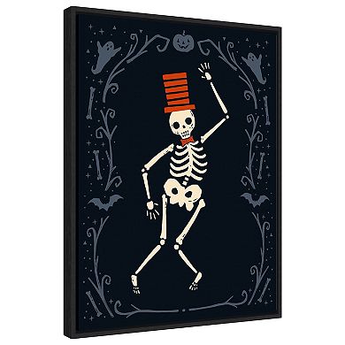 Skeleton Crew Ii By Victoria Barnes Framed Canvas Wall Art Print