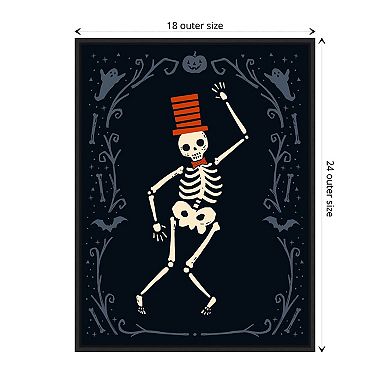 Skeleton Crew Ii By Victoria Barnes Framed Canvas Wall Art Print