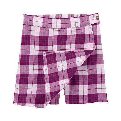 Girls 4-8 Carter's Flutter Top & Plaid Flannel Skort Set