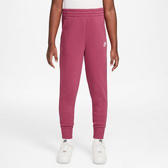 Girls 7-16 Nike Sportswear Club Fleece High-Waisted Fitted Pants