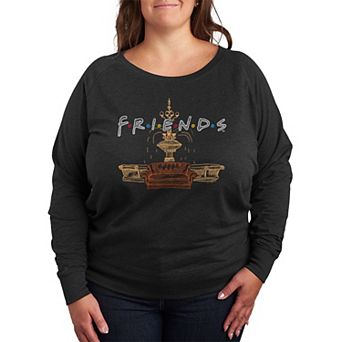 Plus Size Friends Couch Fountain Set Graphic Tee