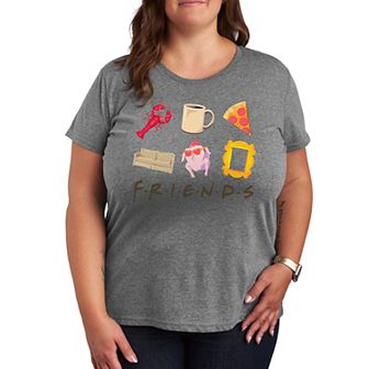 Plus Size Friends Friends Icon Grid Graphic Tee