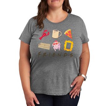 Plus Size Friends Friends Icon Grid Graphic Tee