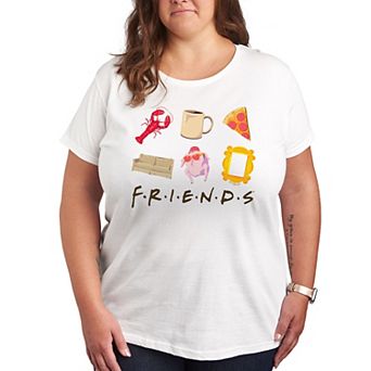 Plus Size Friends Friends Icon Grid Graphic Tee