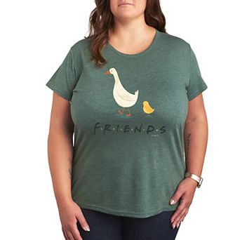 Plus Size Friends Goose Chicken Graphic Tee