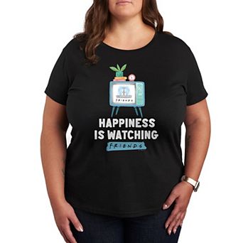 Plus Size Friends Watching Friends Graphic Tee