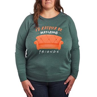 Plus Size Friends I'd Rather Be Watching Graphic Tee