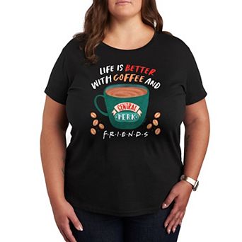 Plus Size Friends Coffee And Friends Graphic Tee