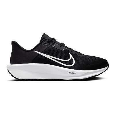 Nike Quest 6 Men s Road Running Shoes Size 9 Black White Gray