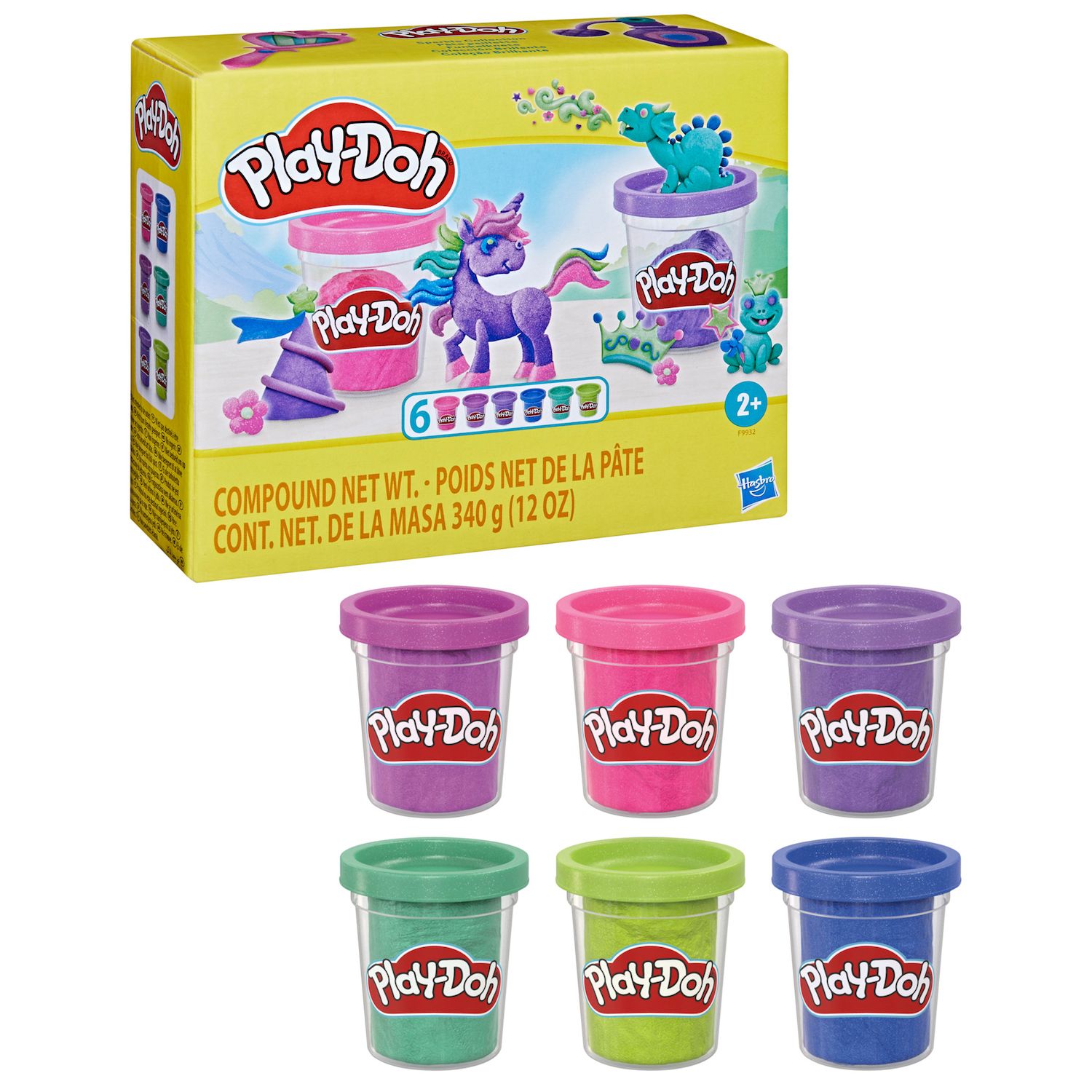 Детские игрушки Play-Doh 6-Pack Sparkle Collection — фото 1