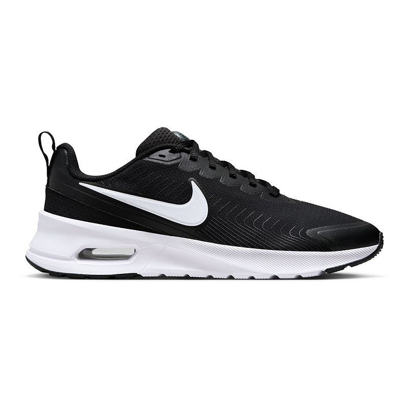 Nike Air Max Nuaxis Men's Running Shoes, Size: 7, Black White Black