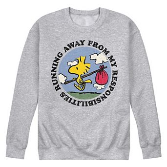 Men's Peanuts Running Away Long Sleeve