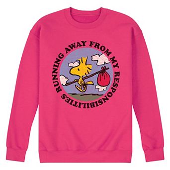 Men's Peanuts Running Away Long Sleeve