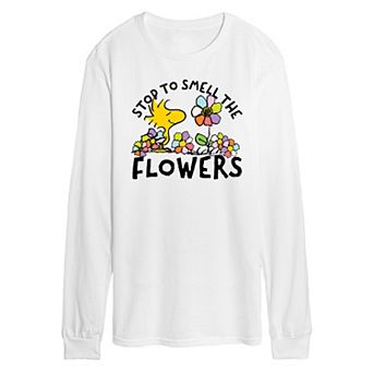 Men's Peanuts Stop & Smell The Flowers Long Sleeve