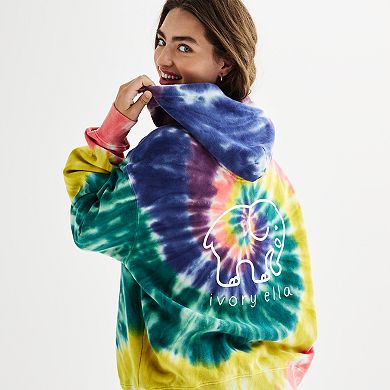 Juniors IVORY ELLA Heritage Tie Dye Hoodie