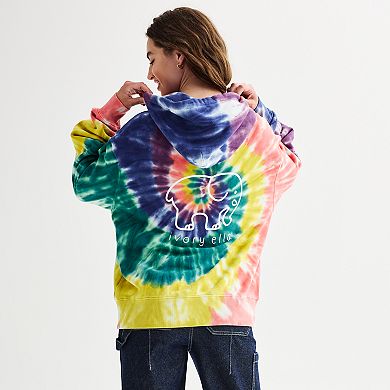 Juniors IVORY ELLA Heritage Tie Dye Hoodie