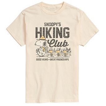 Men's Peanuts Snoopy Hiking Club Graphic Tee