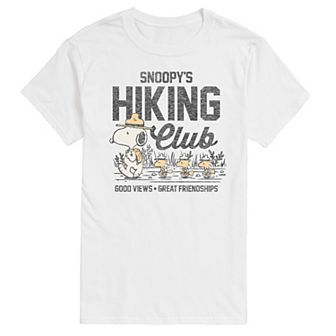 Men's Peanuts Snoopy Hiking Club Graphic Tee